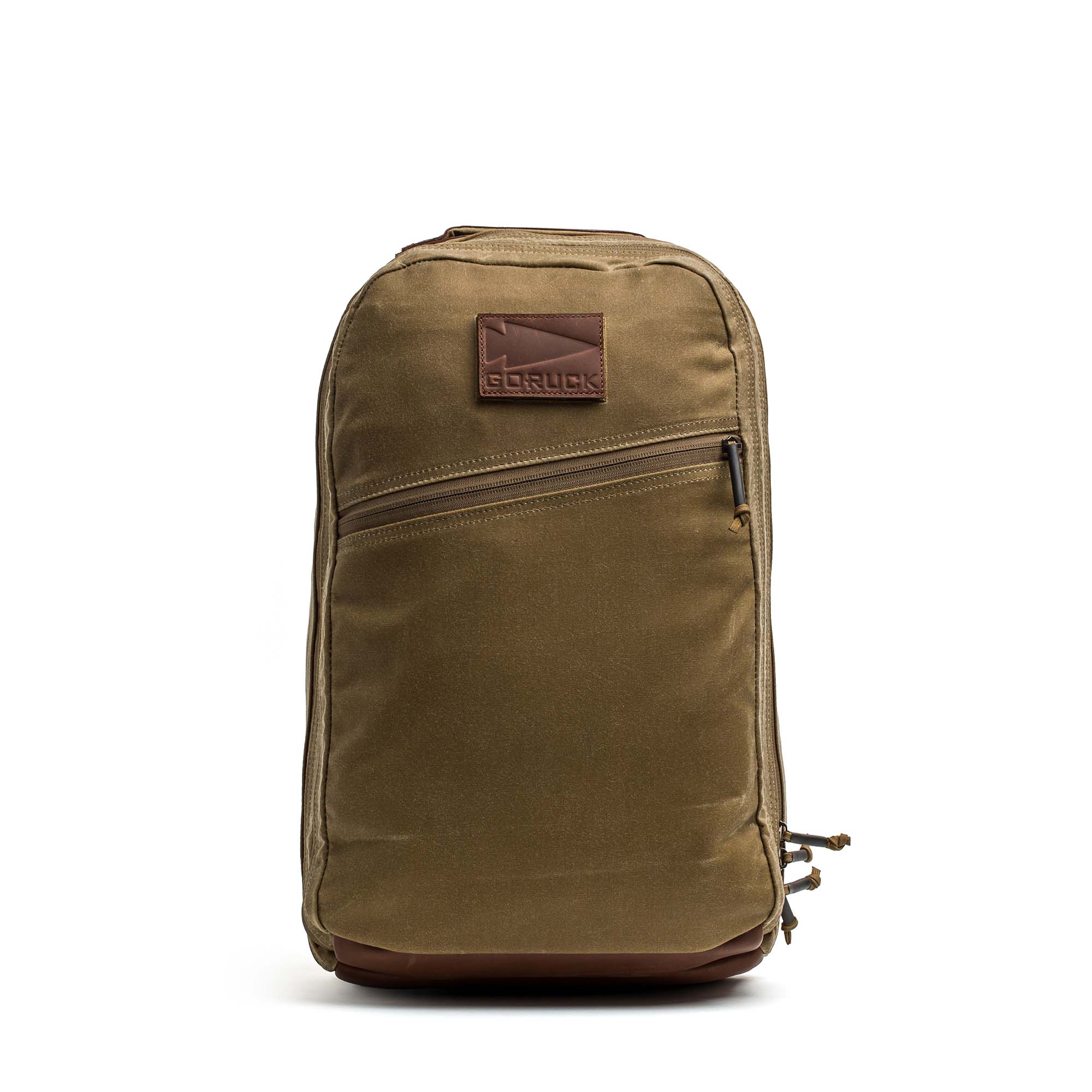 Double Compartment Bullet Ruck - Heritage Waxed Canvas - 18L