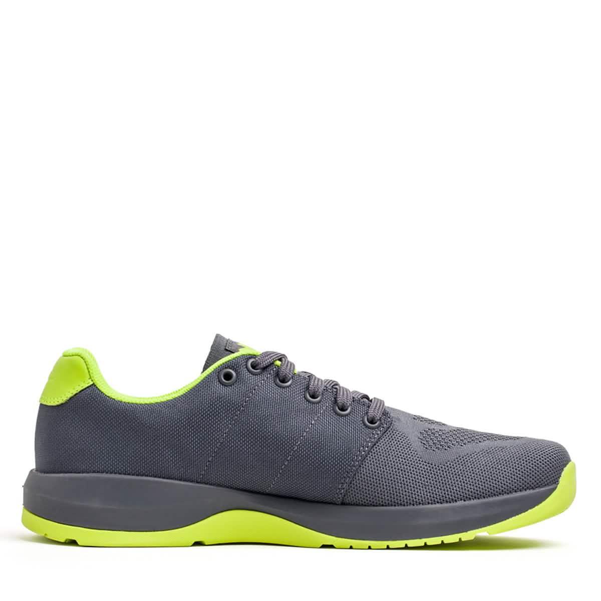 Men's Ballistic Trainers - Wolf Grey + Acid Lime - Image 5