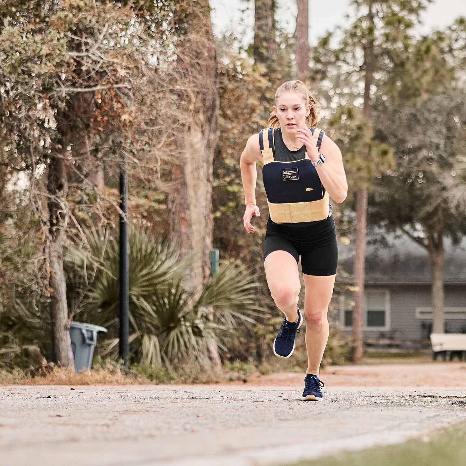 Women's Ballistic Trainers - Navy + White + Gold - Image 4