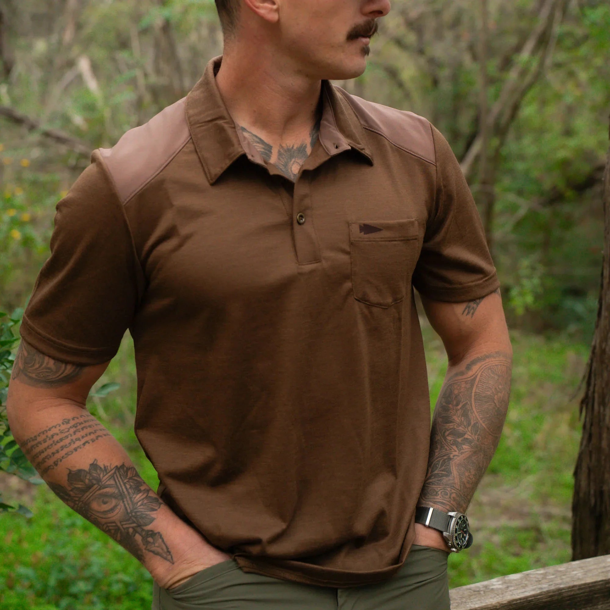 Men's Commando Polo - Merino Wool - Image 9