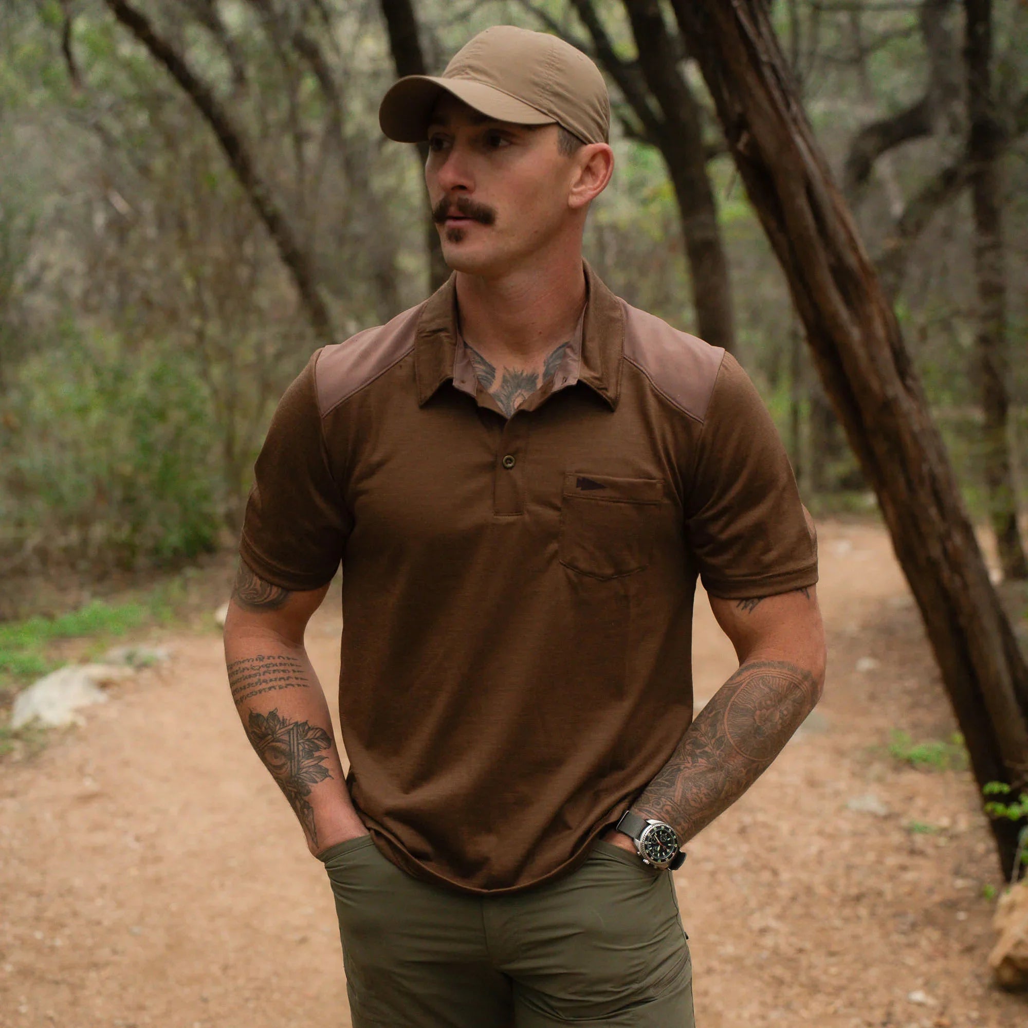 Men's Commando Polo - Merino Wool - Image 7