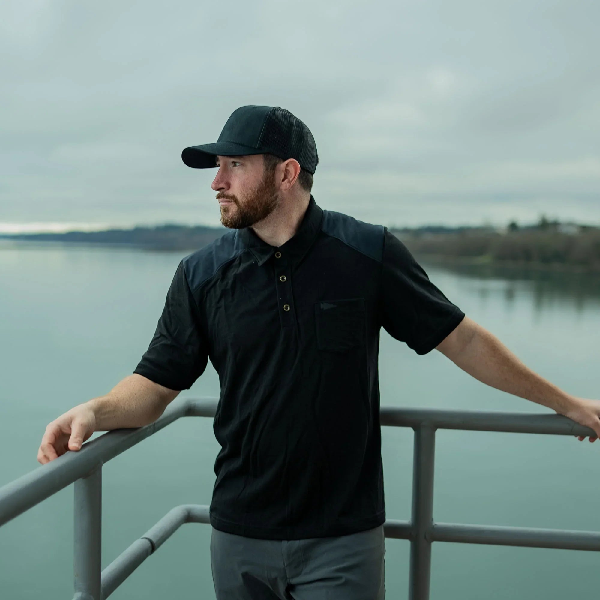 Men's Commando Polo - Merino Wool - Image 2