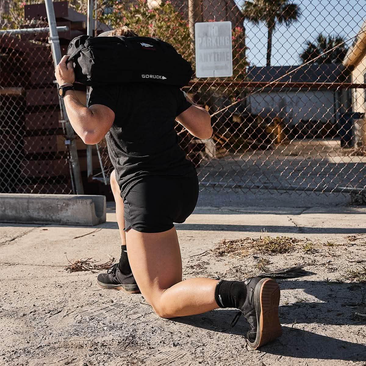 Women's Ballistic Trainers - Black + Gum w/ Black Reflective Spearhead - Image 3