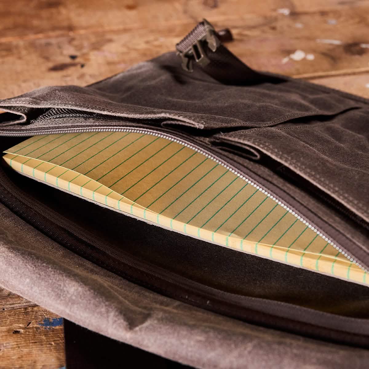 Waxed Canvas Claymore Sling Bag - Image 11