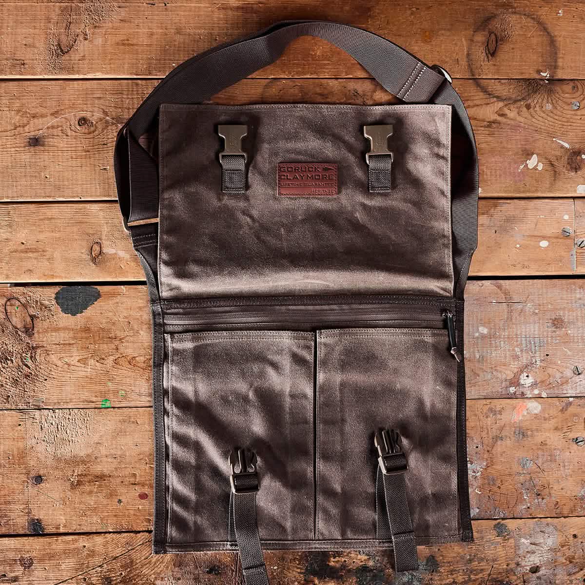Waxed Canvas Claymore Sling Bag - Image 10