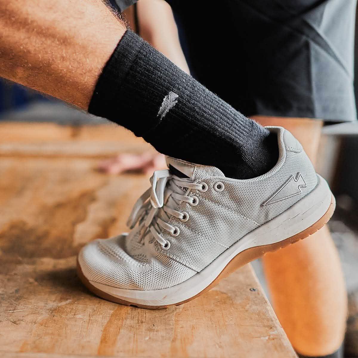 Men's Ballistic Trainers - Lunar Rock + Gum w/ Silver Reflective Spearhead - Image 7