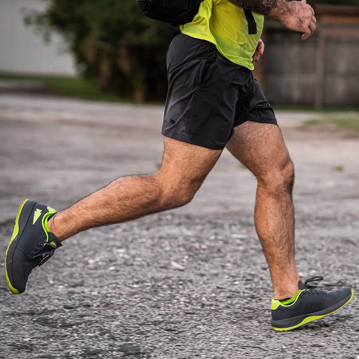 Men's Ballistic Trainers - Wolf Grey + Acid Lime - Image 8