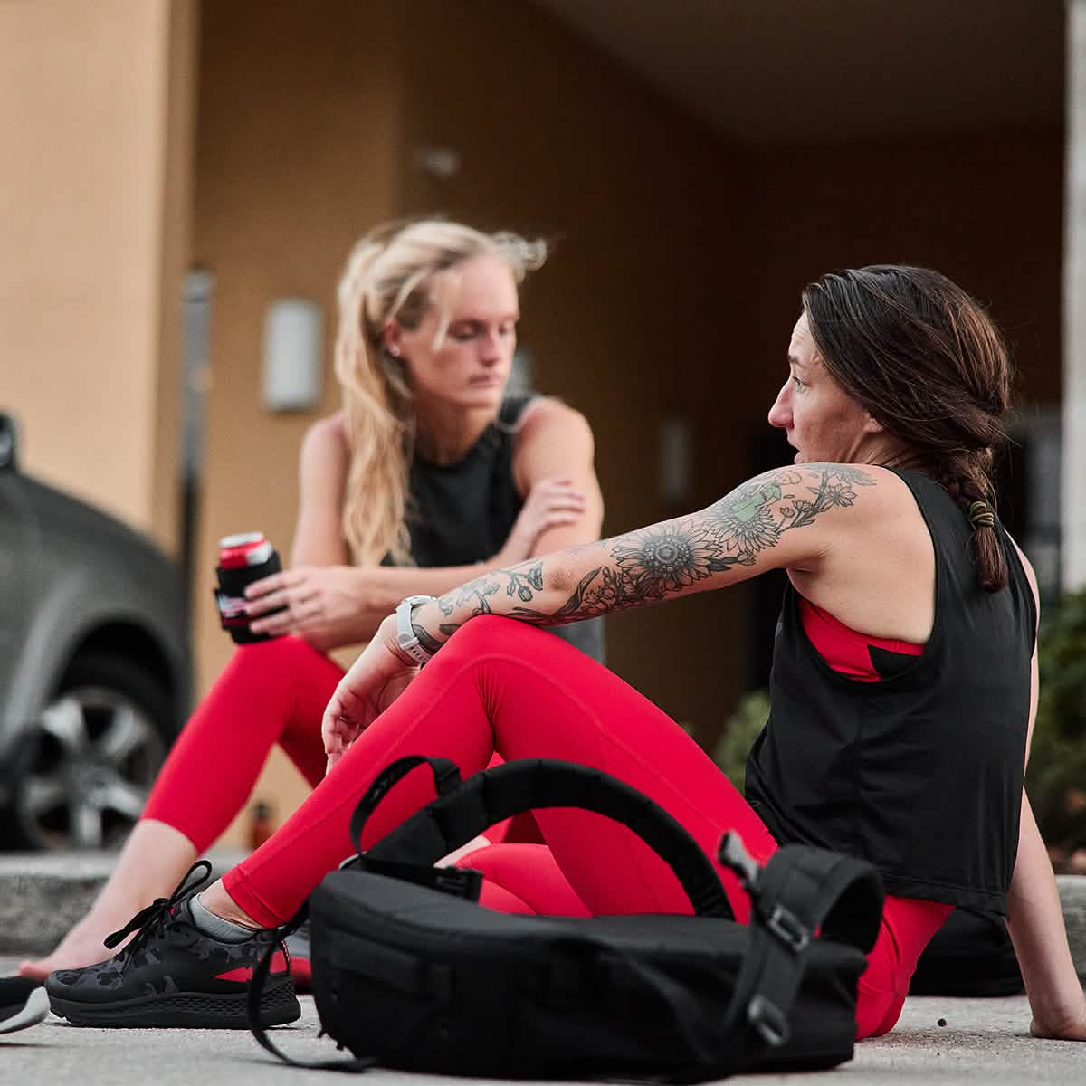 Women's Rough Runner - Midnight Frogskin + High Risk Red - Image 10