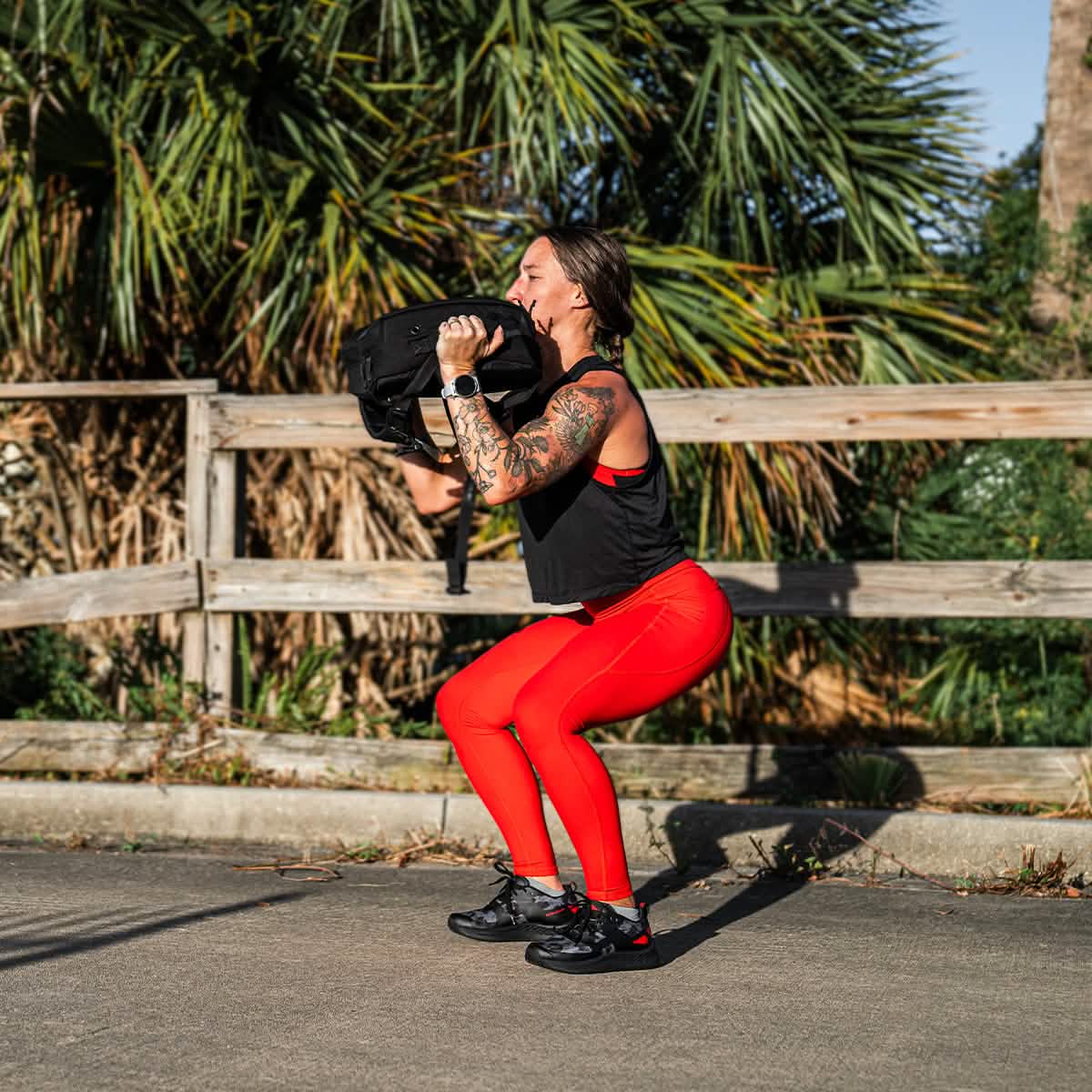 Women's Rough Runner - Midnight Frogskin + High Risk Red - Image 8