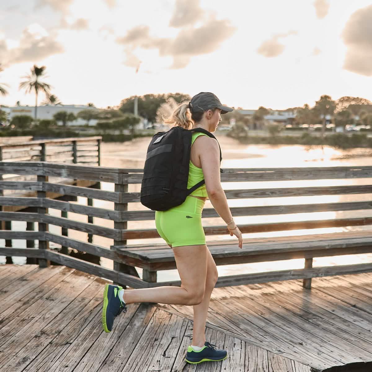 Women's Ballistic Trainers - Wolf Grey + Acid Lime - Image 7